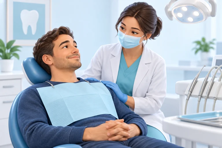 Illustration: Dental anxiety or trouble getting numb