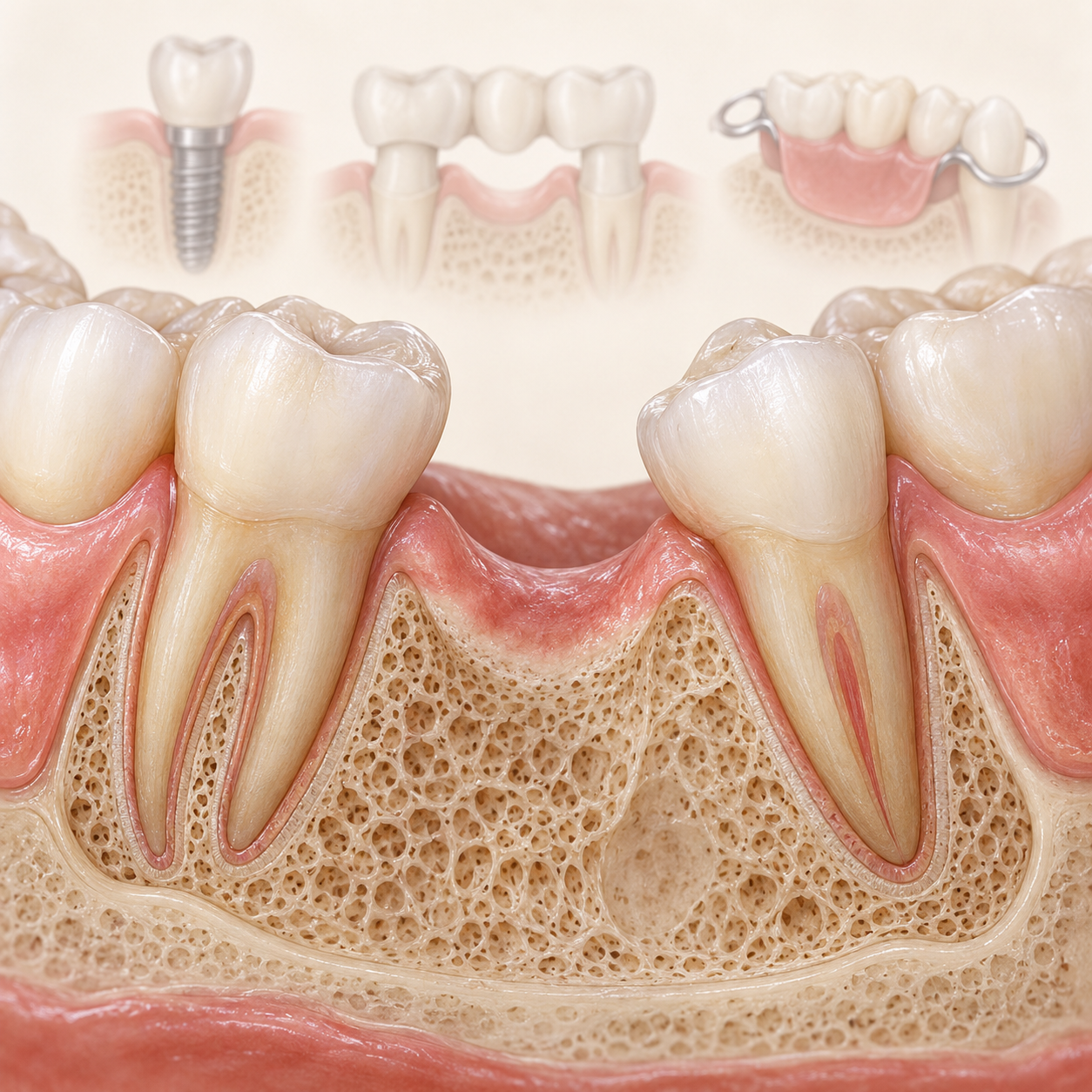 Clinical illustration of tooth loss