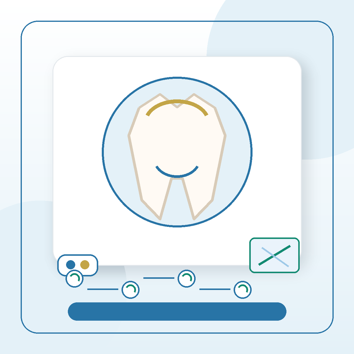 Fillings dental service visual card