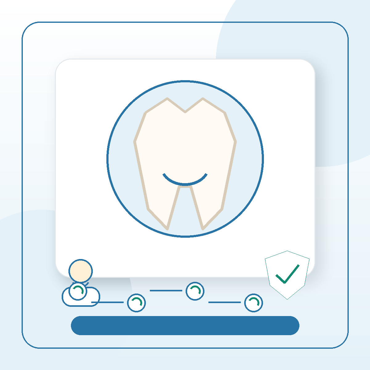 Fluoride dental service visual card
